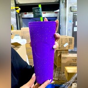 Starbucks Venti Purple Glow in the Dark Tumbler NWT